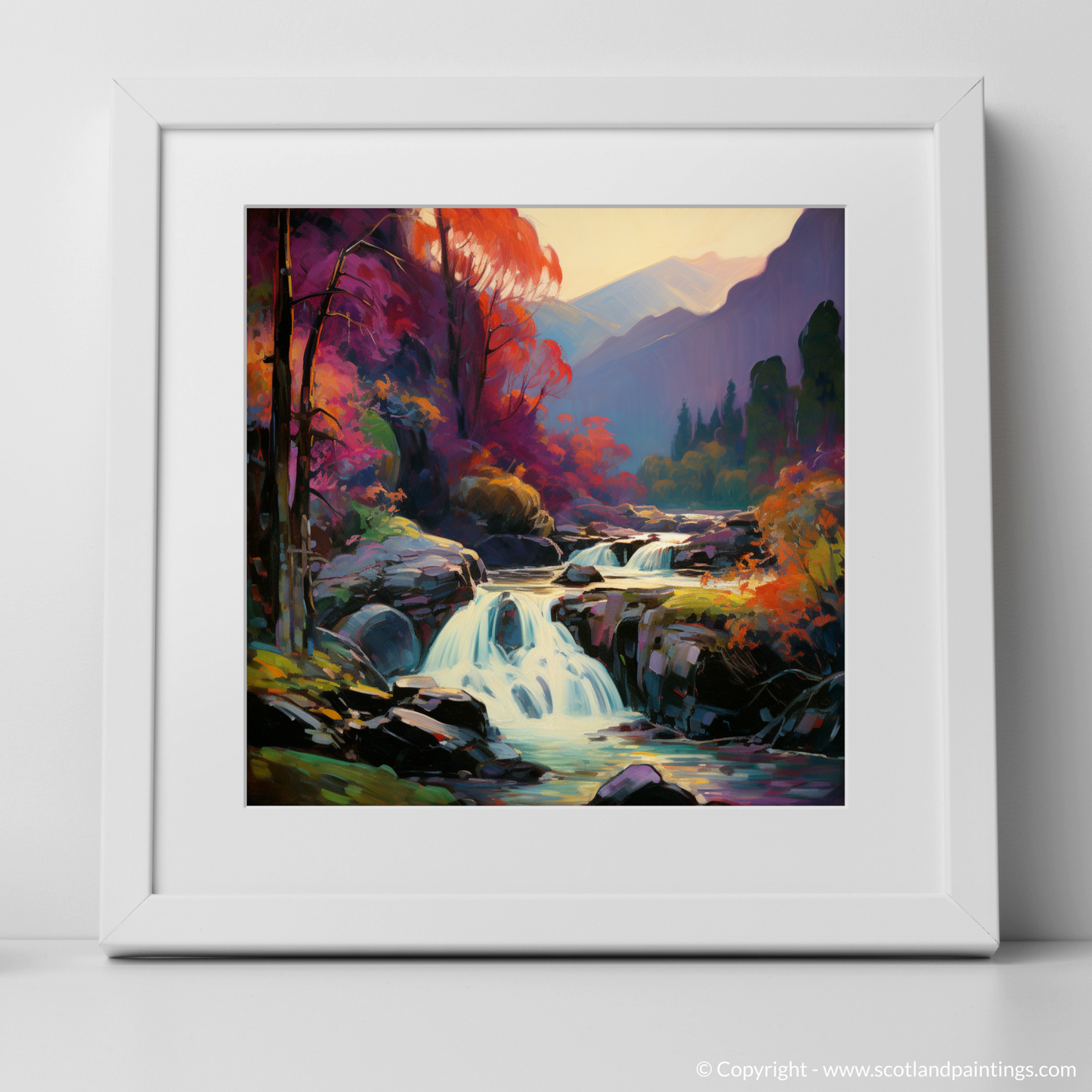 Fauvist Flames of Plodda Falls