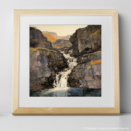 Enchanting Mealt Falls: An Art Nouveau Tribute to the Isle of Skye