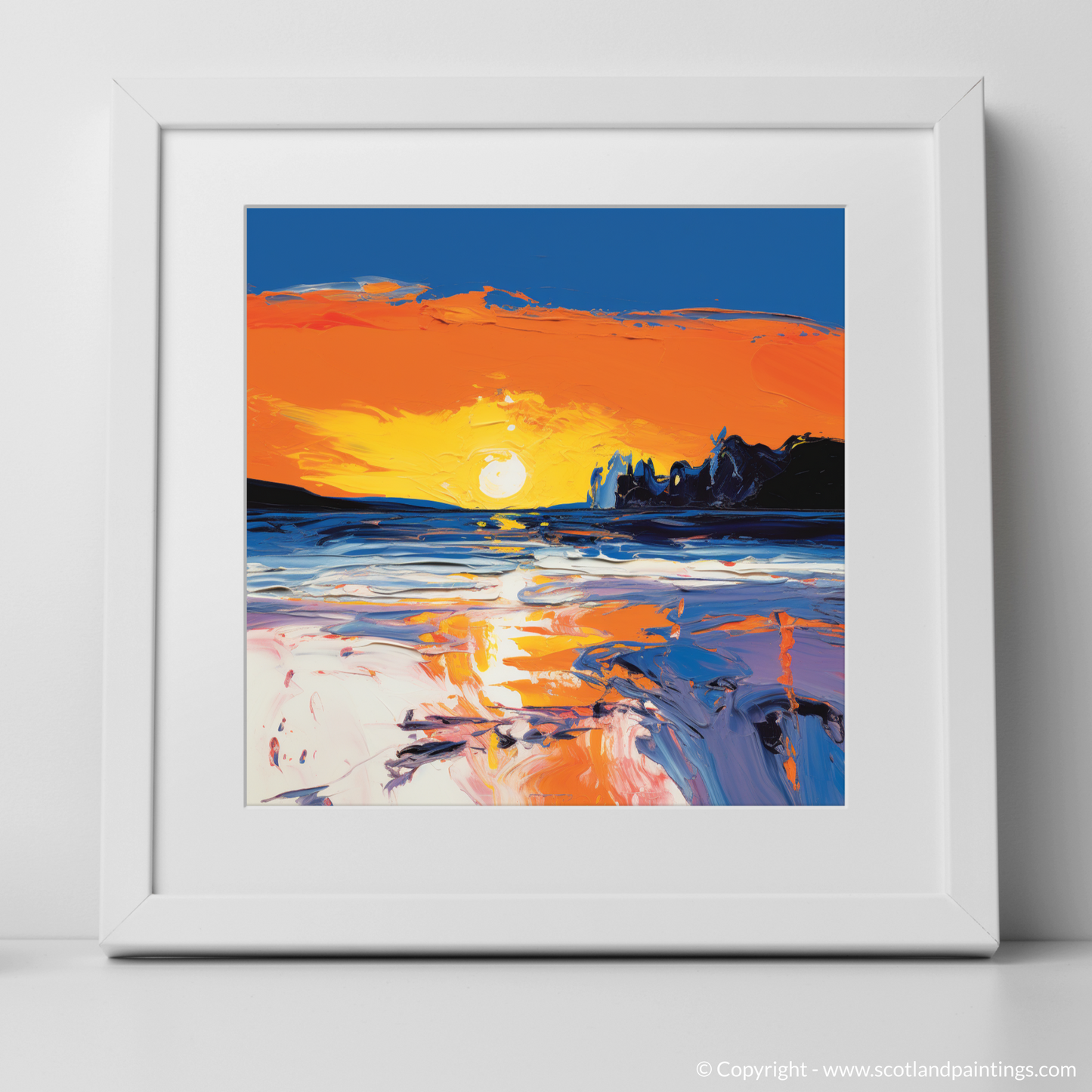 Twilight Embrace: An Abstract Impression of Nairn Beach Sunset