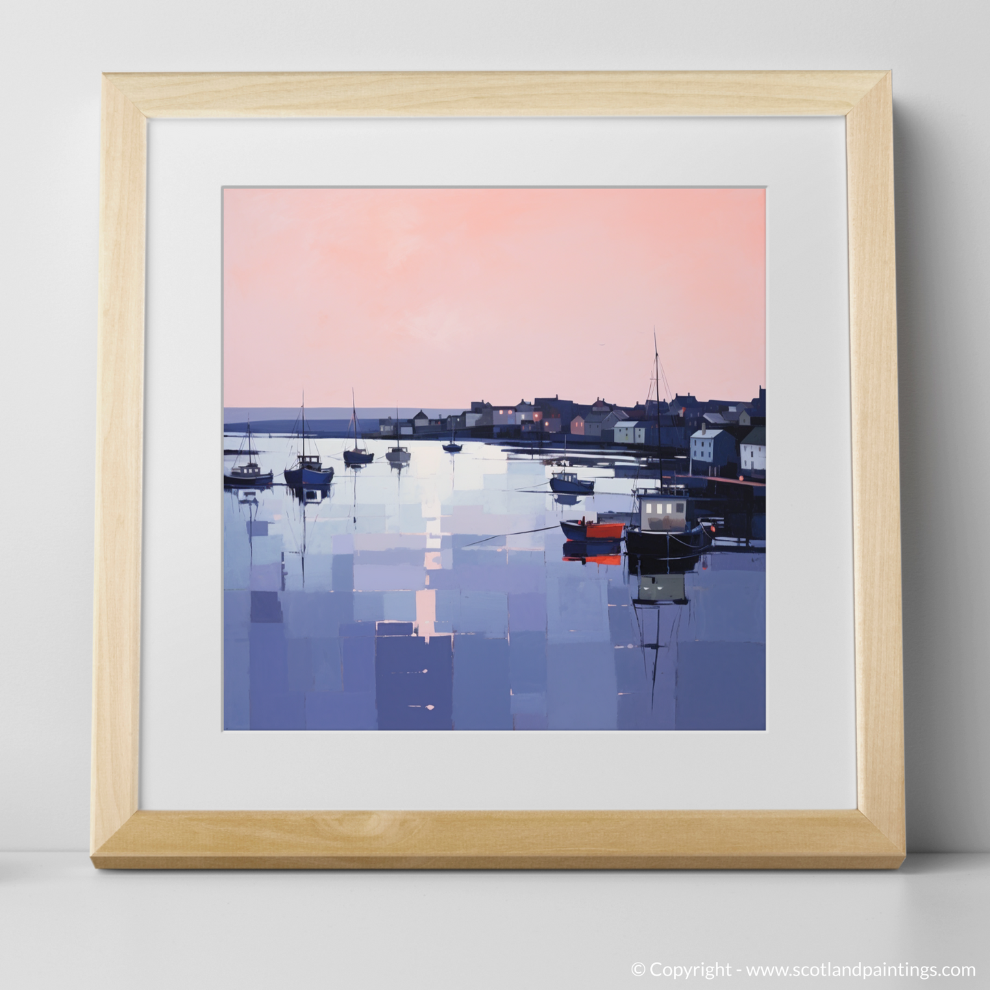 Dusk Reflections at Portmahomack Harbour