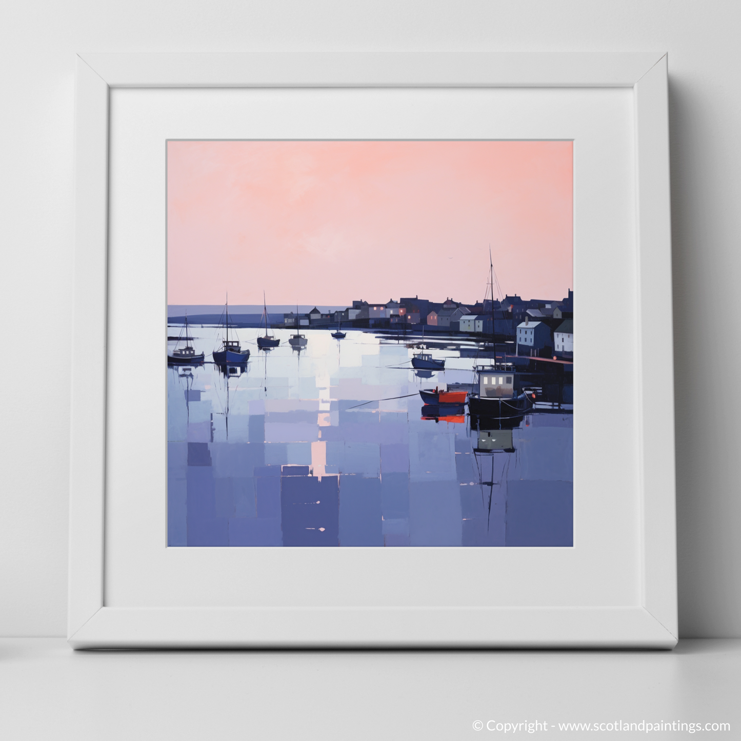 Dusk Reflections at Portmahomack Harbour