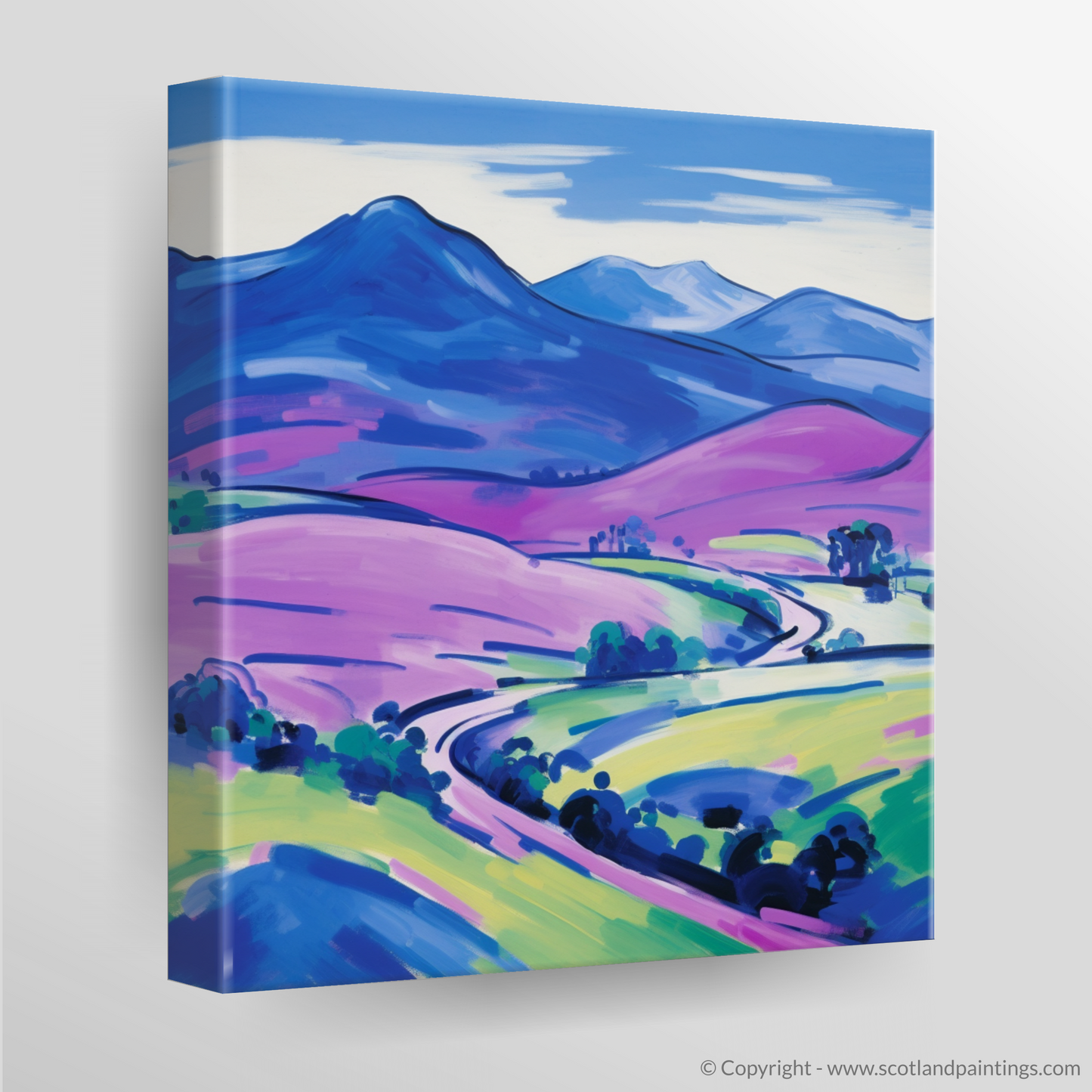 Vibrant Highlands: A Fauvist Tribute to Ben Macdui