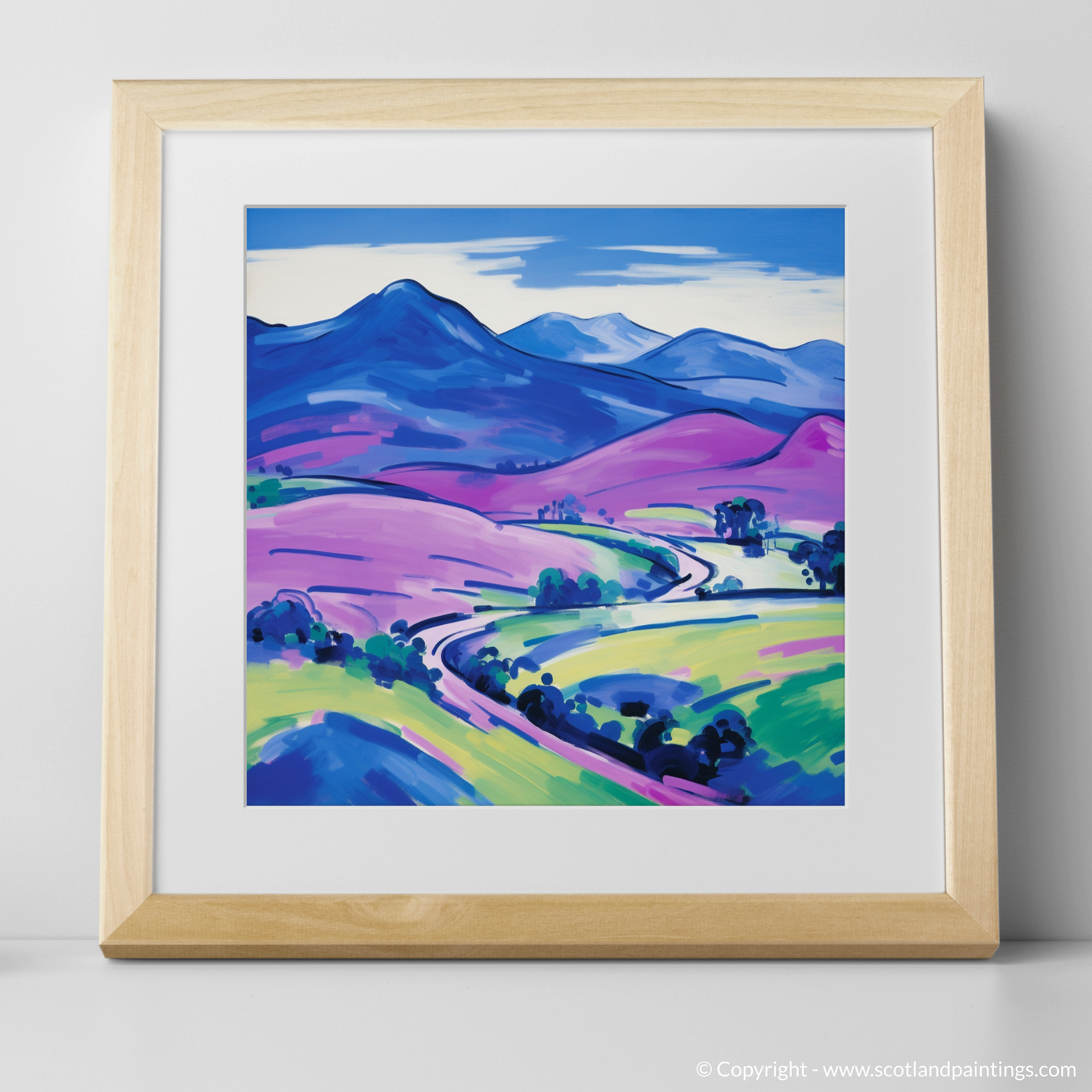 Vibrant Highlands: A Fauvist Tribute to Ben Macdui