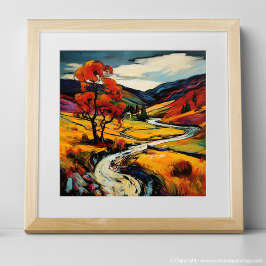 Autumn Blaze at Glen Feshie: A Fauvist Ode to the Highlands