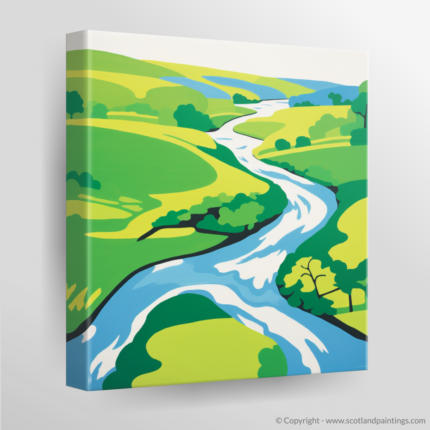 Flow of Serenity: River Esk, Angus in Minimalist Splendour