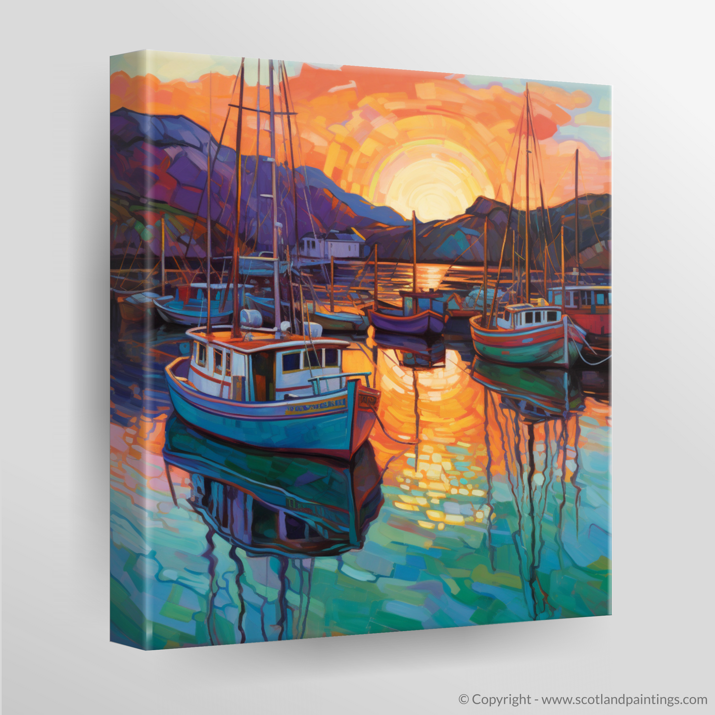 Cullen Harbour Sunset in Modern Impressionism