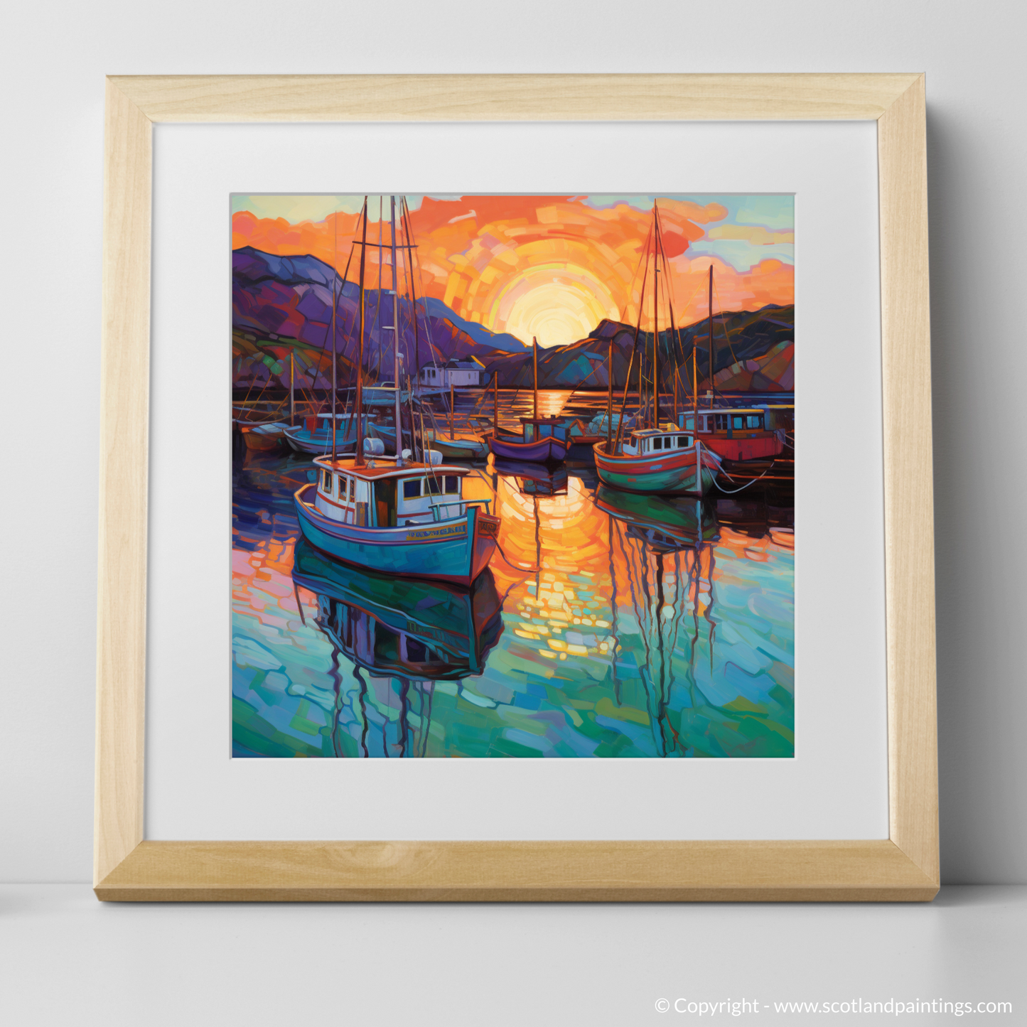 Cullen Harbour Sunset in Modern Impressionism