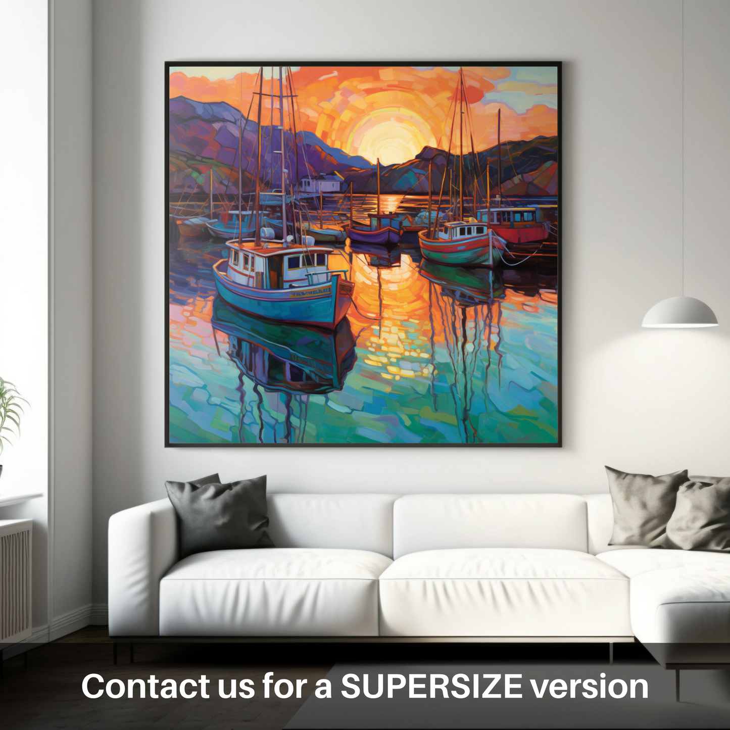 Cullen Harbour Sunset in Modern Impressionism