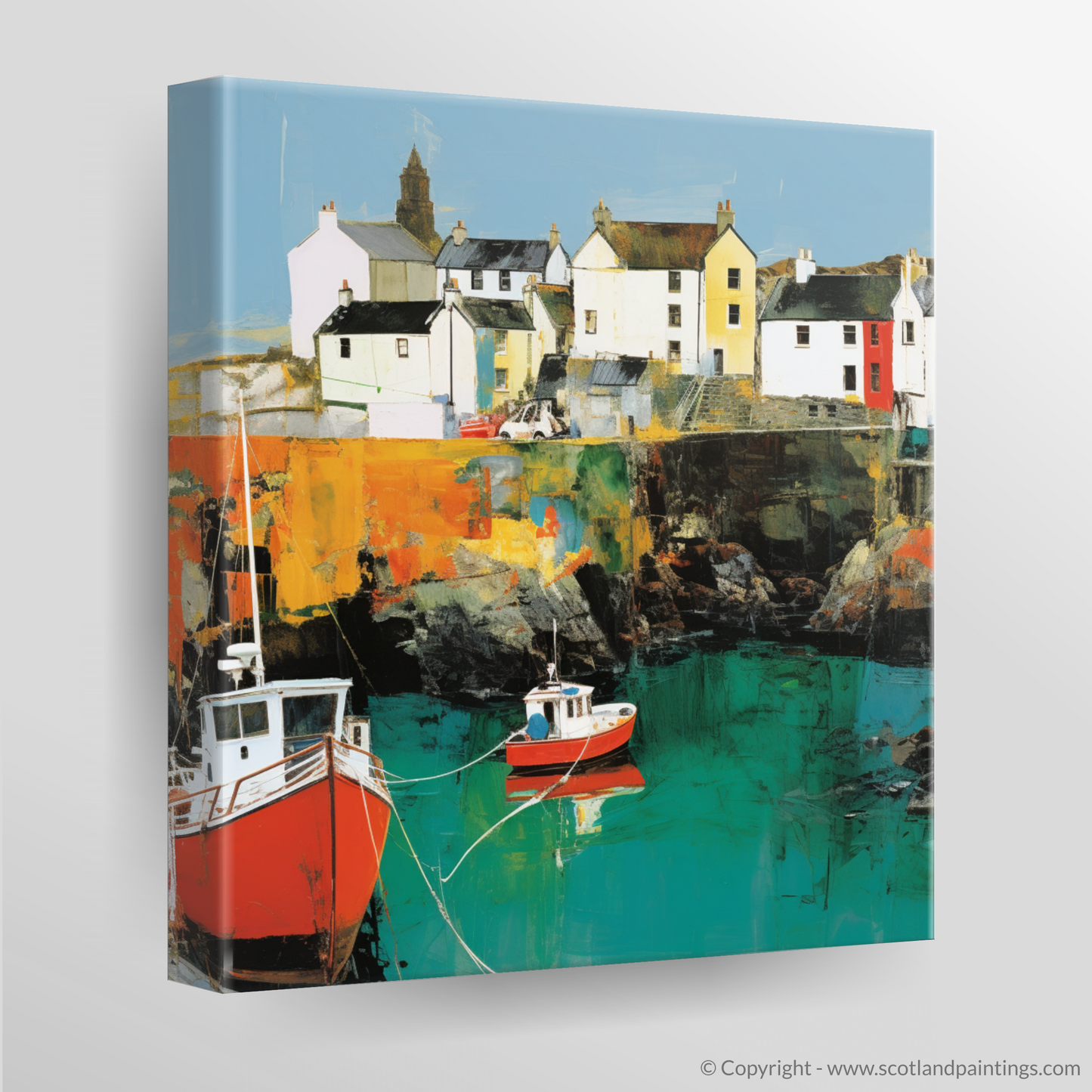 Pop Art Portpatrick: A Colourful Coastal Rendition