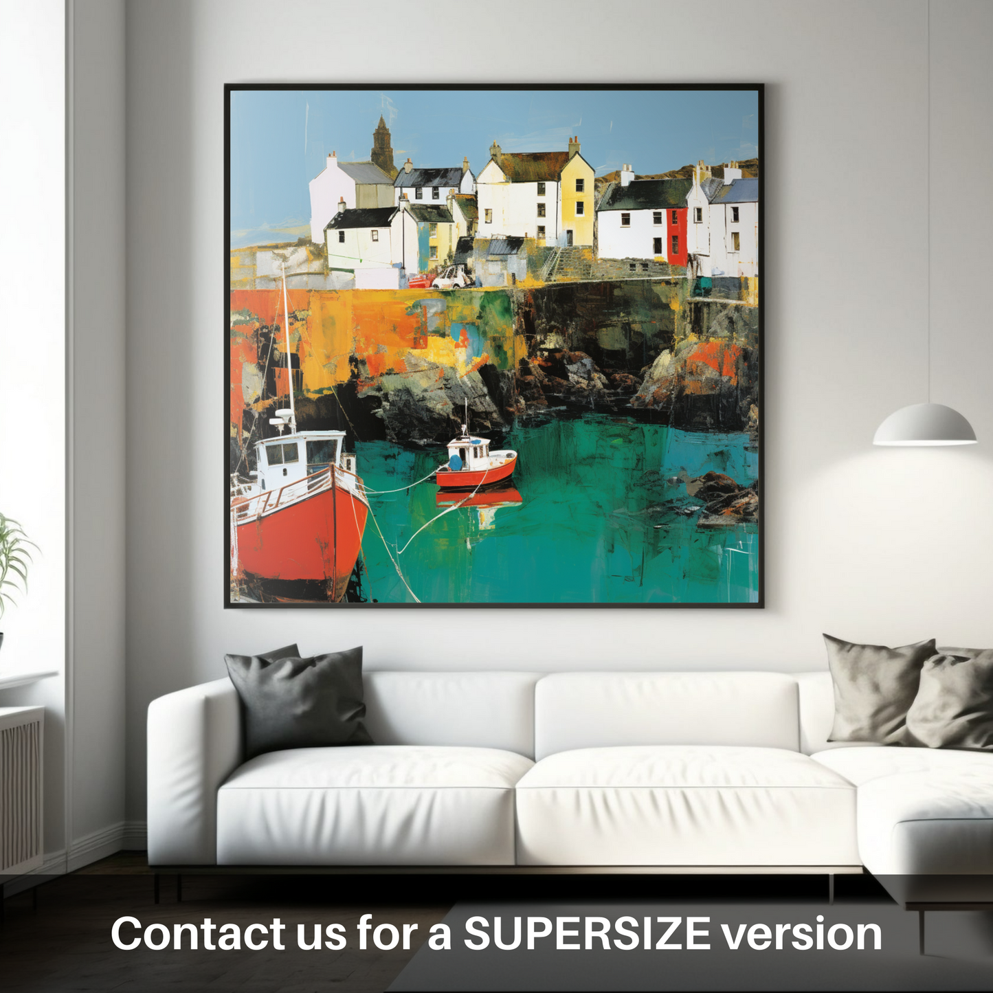 Pop Art Portpatrick: A Colourful Coastal Rendition