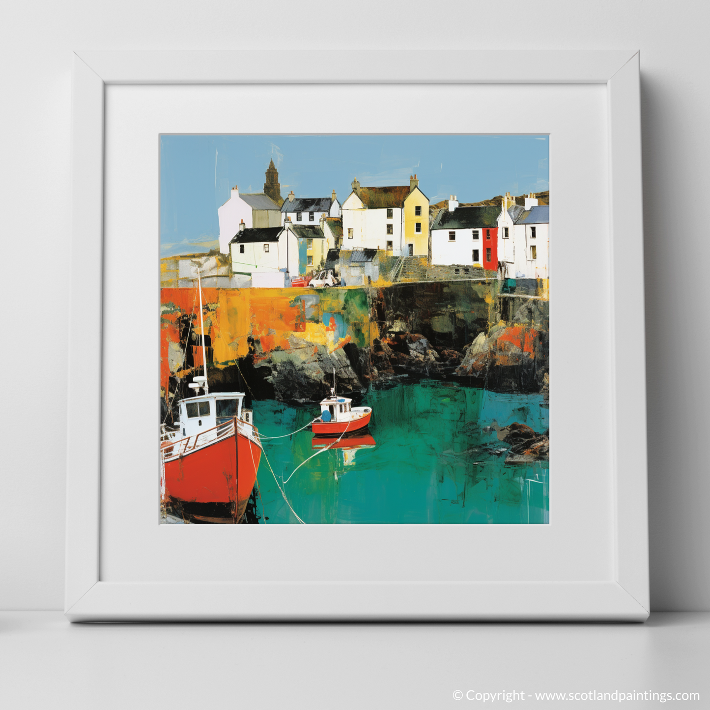 Pop Art Portpatrick: A Colourful Coastal Rendition