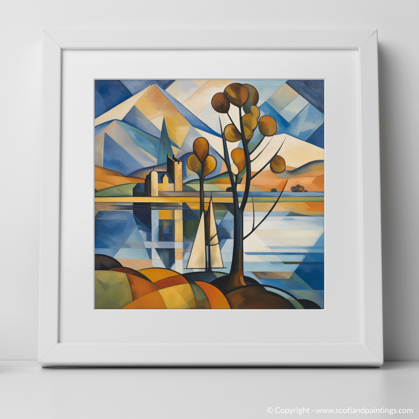 Cubist Vision of Loch Leven's Tranquility