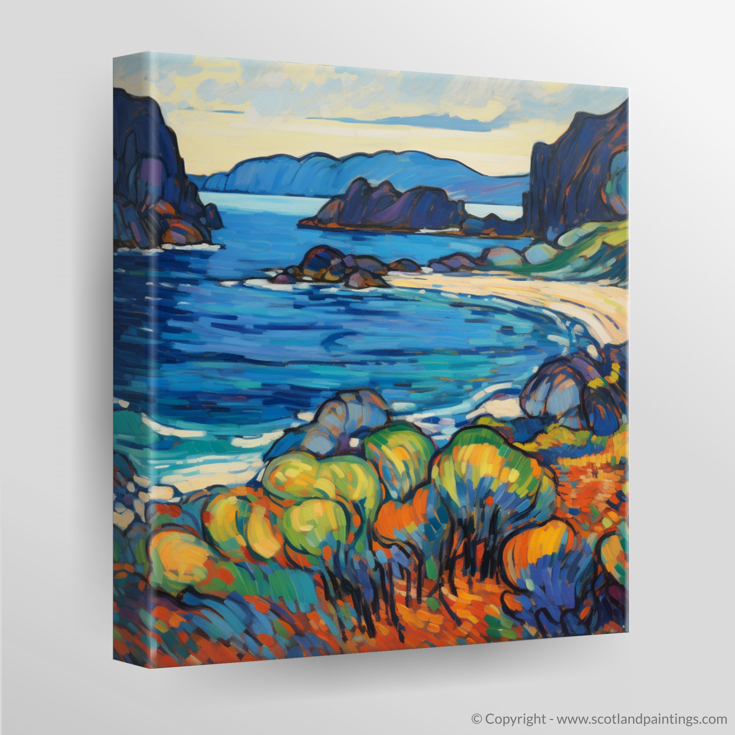 Achmelvich Bay Unleashed: A Fauvist Symphony