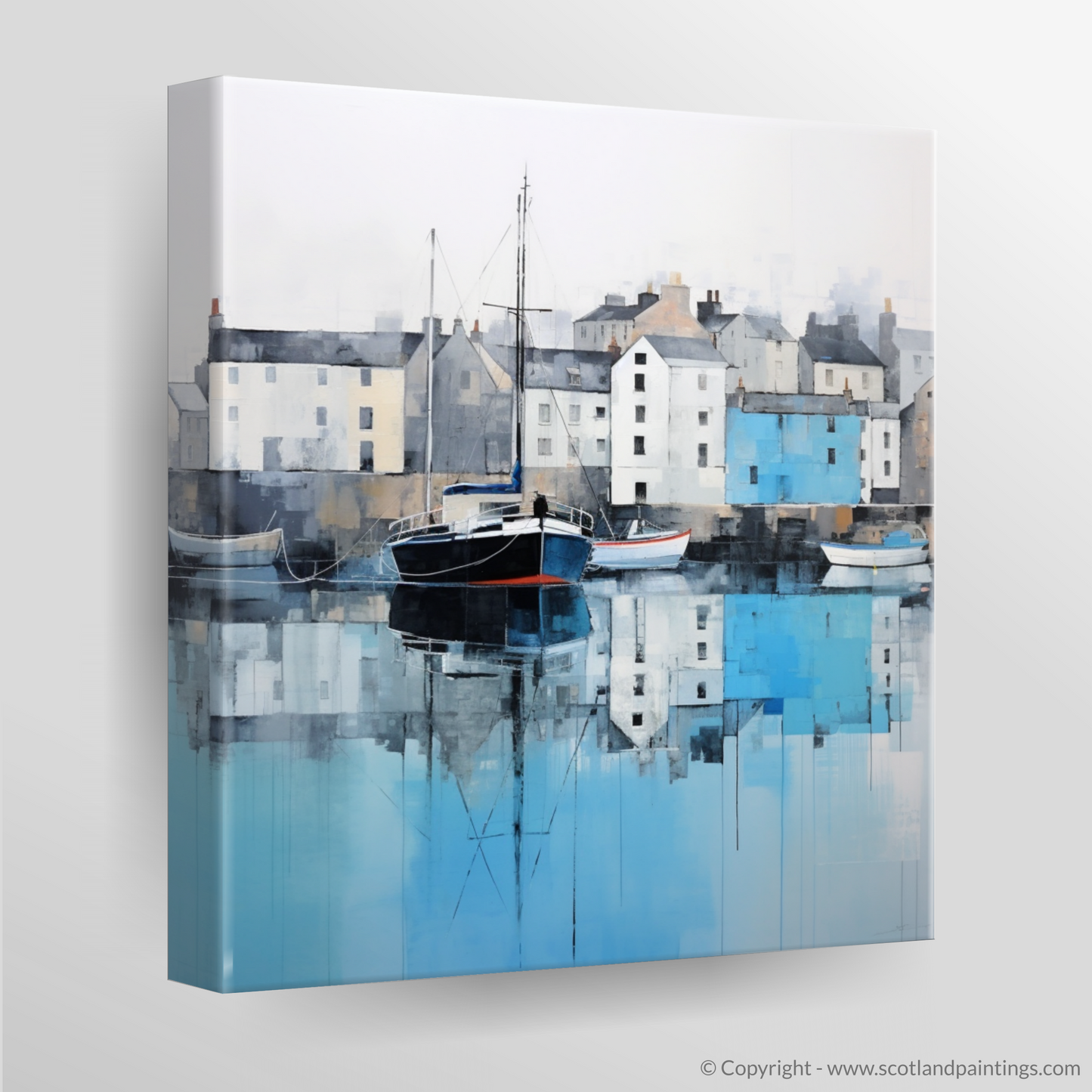 Scottish Serenity: A Minimalist Tribute to Charlestown Harbour