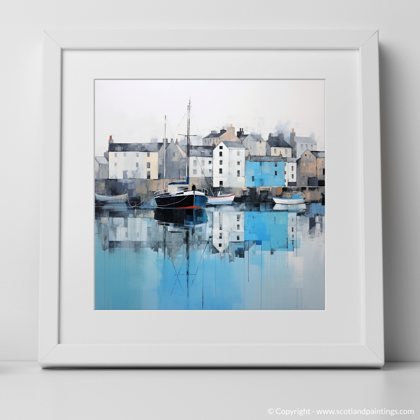 Scottish Serenity: A Minimalist Tribute to Charlestown Harbour