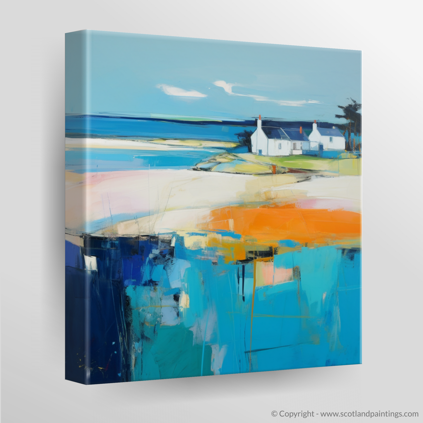 Sweeping Serenity: A Color Field Homage to Findhorn