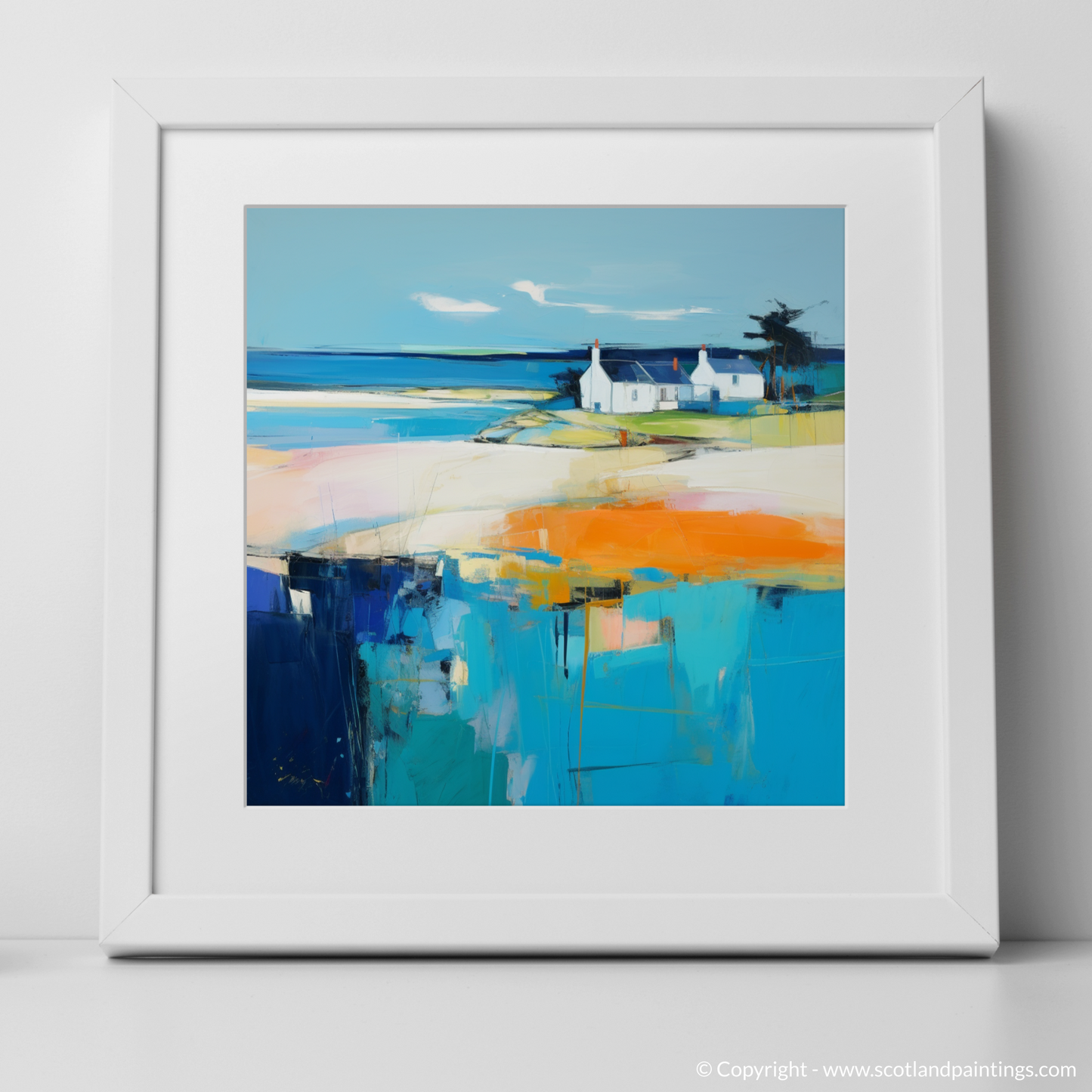 Sweeping Serenity: A Color Field Homage to Findhorn