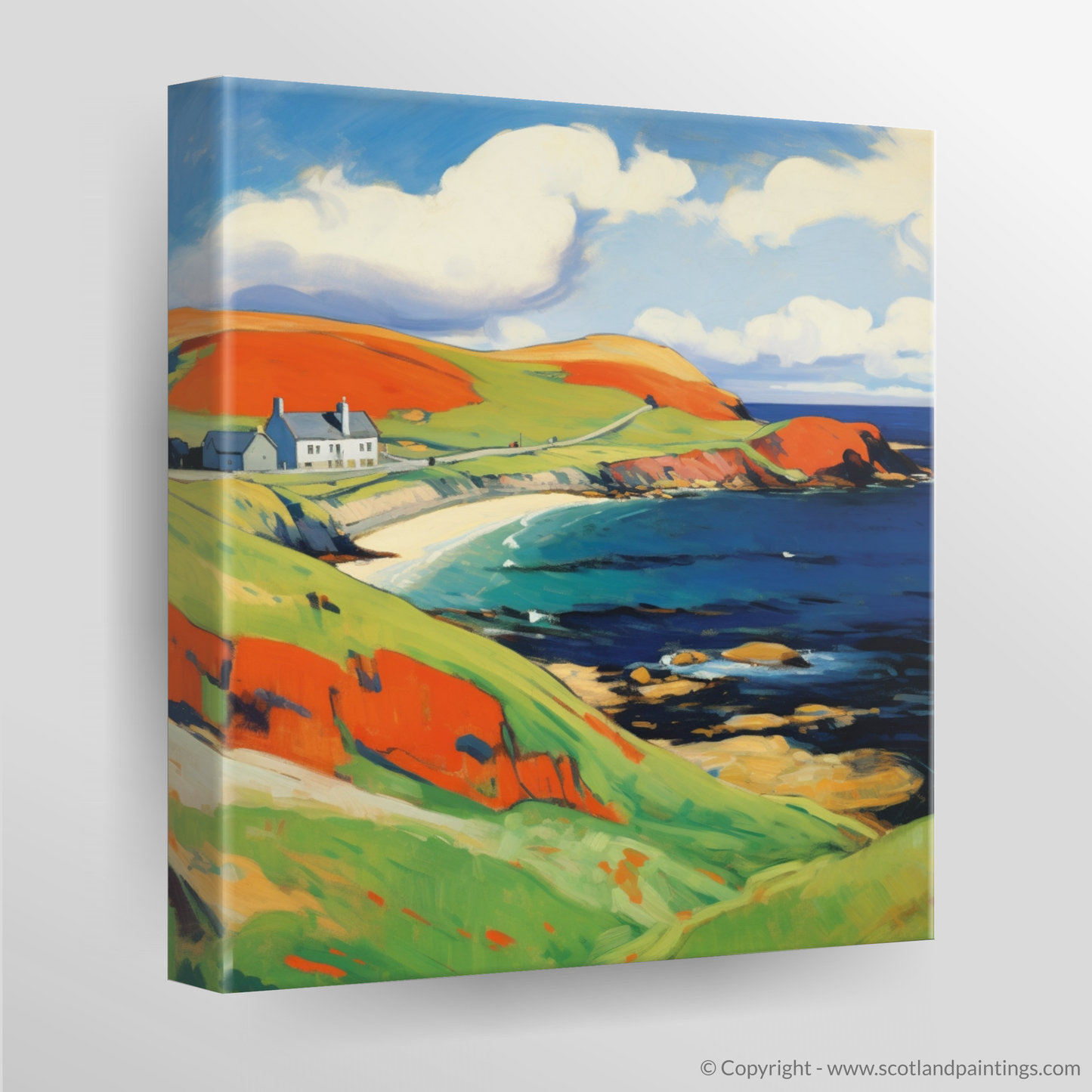 Shetland Blaze: A Fauvist Ode to the Scottish Isles