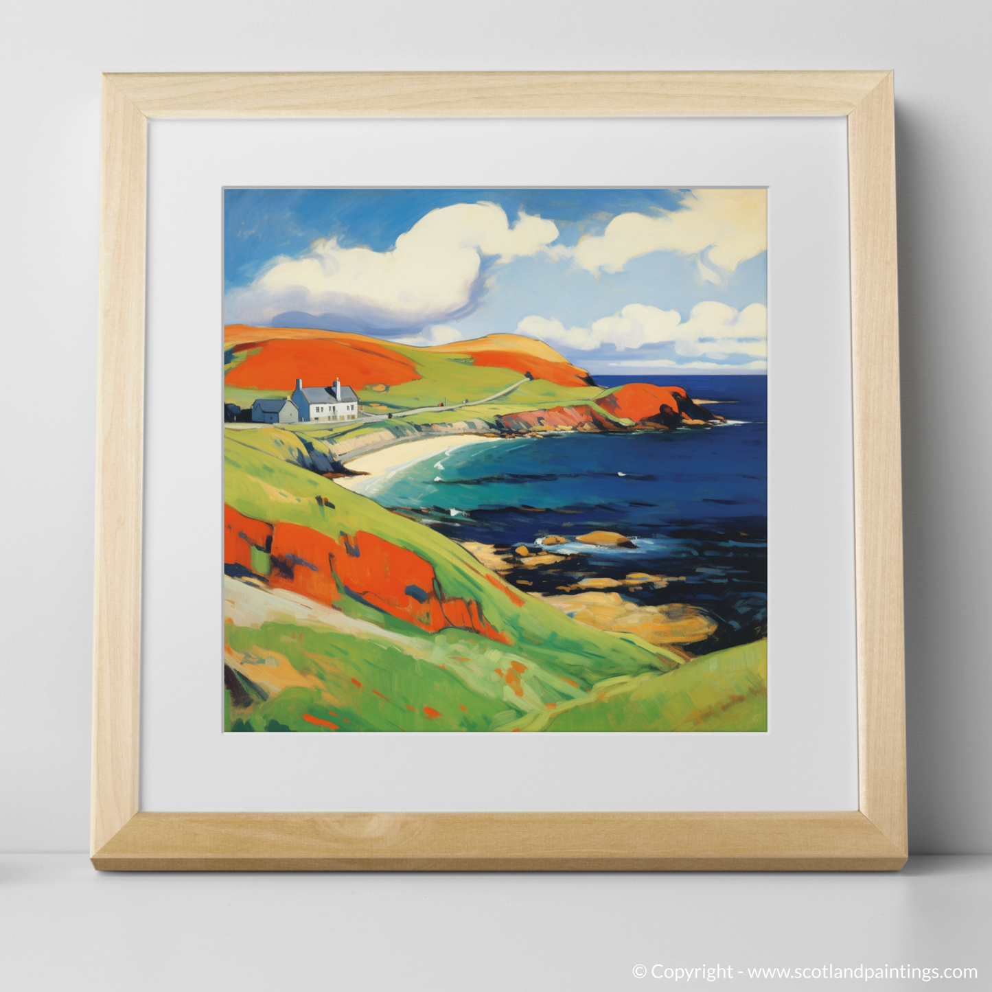 Shetland Blaze: A Fauvist Ode to the Scottish Isles