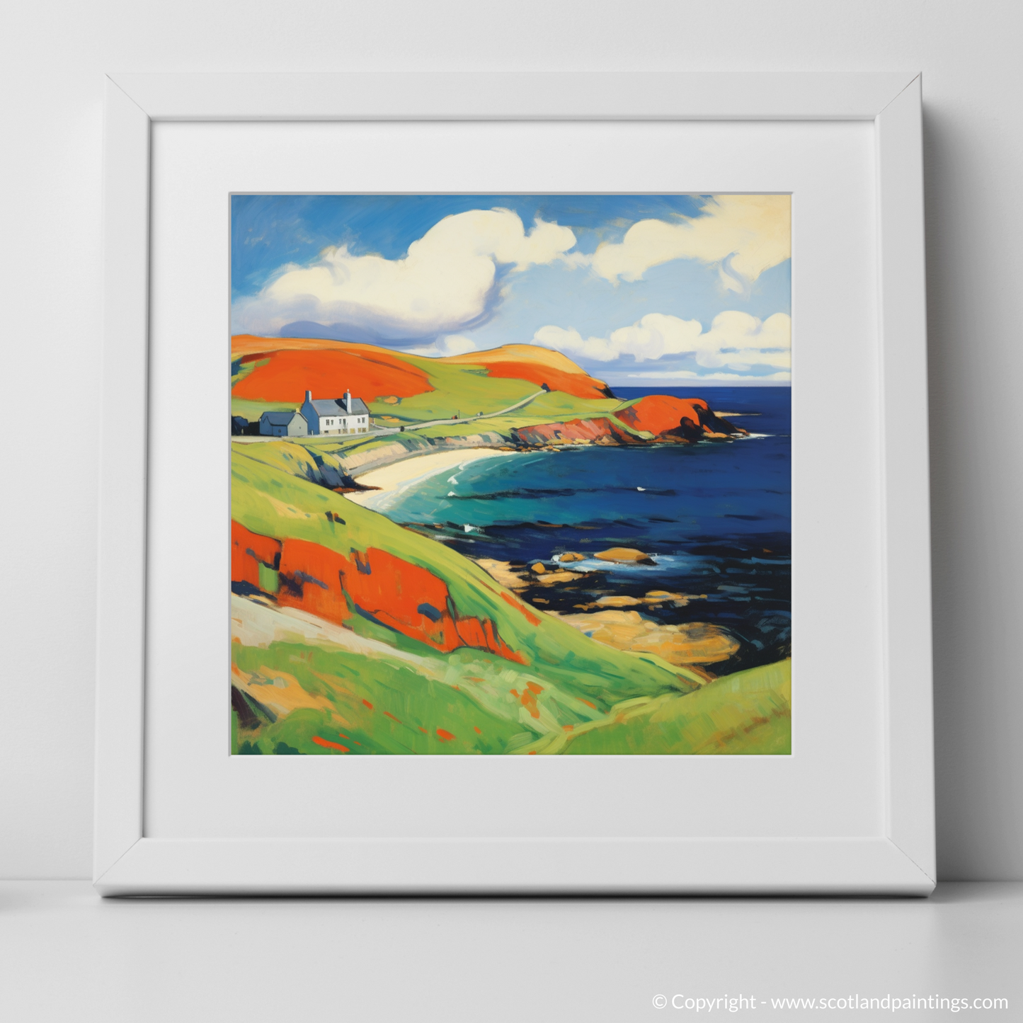 Shetland Blaze: A Fauvist Ode to the Scottish Isles