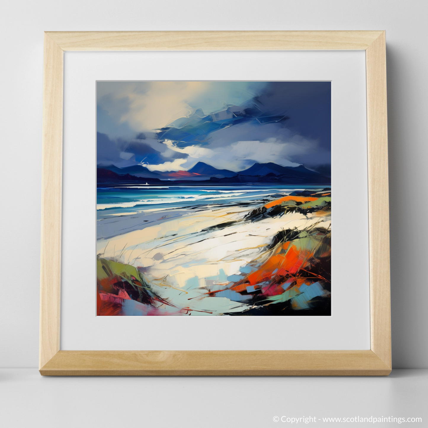 Camusdarach Cove Embrace: A Fauvist Rhapsody