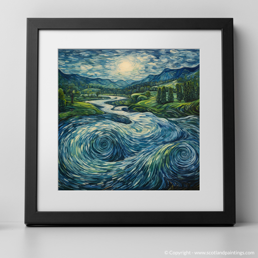 Moonlit Whirlpools: An Abstract Ode to the River Tay