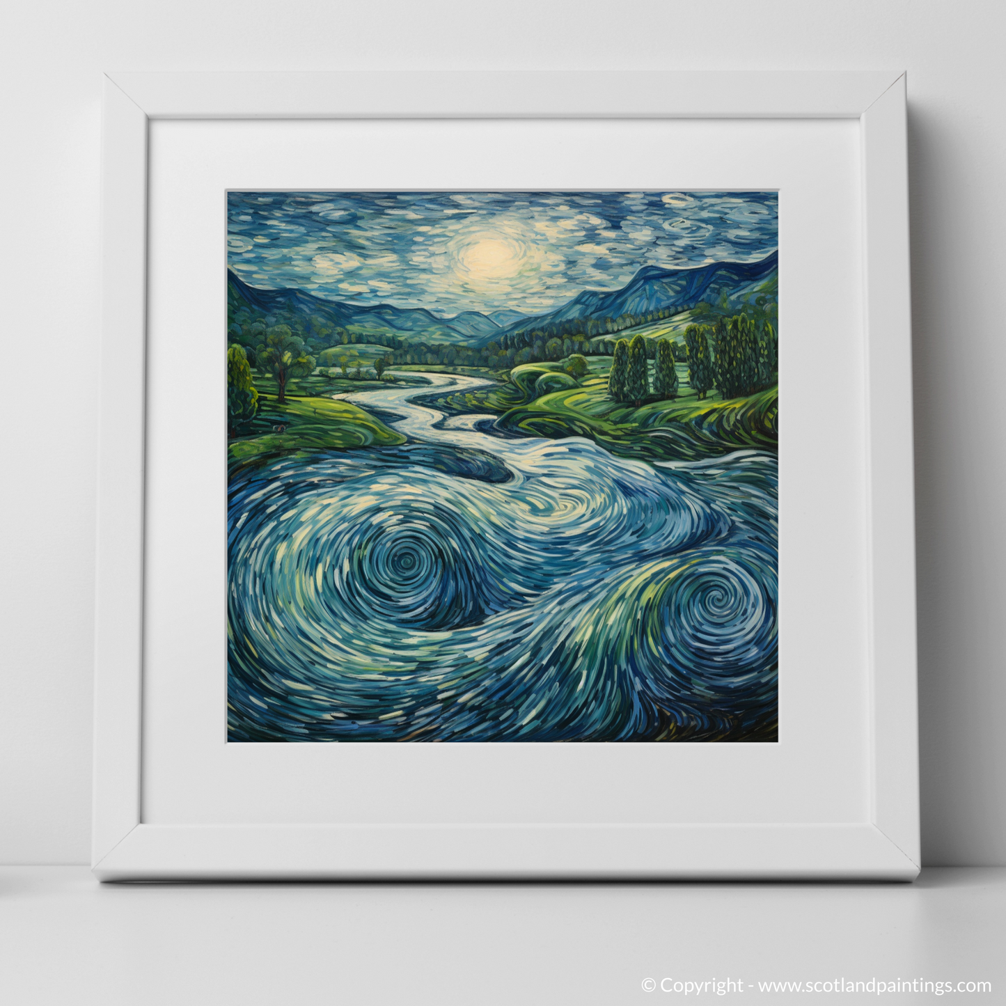 Moonlit Whirlpools: An Abstract Ode to the River Tay