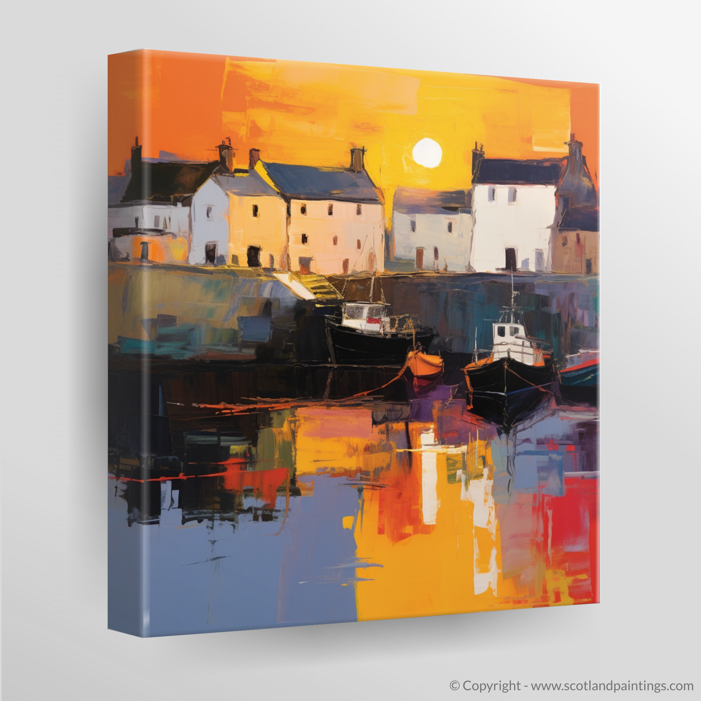 Dusk Embrace at Portsoy Harbour