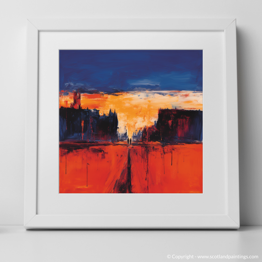 Perth's Fiery Embrace: An Abstract Impressionist Journey