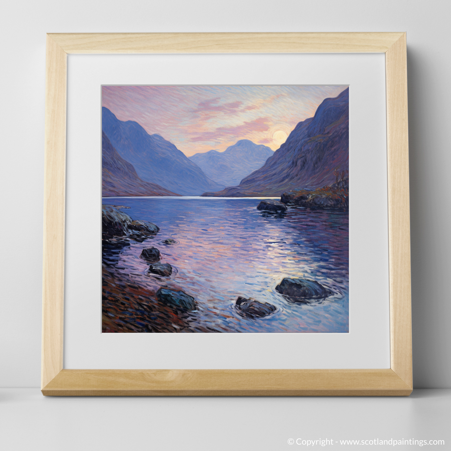 Dusk at Loch Coruisk: An Impressionist Homage to Scottish Highlands