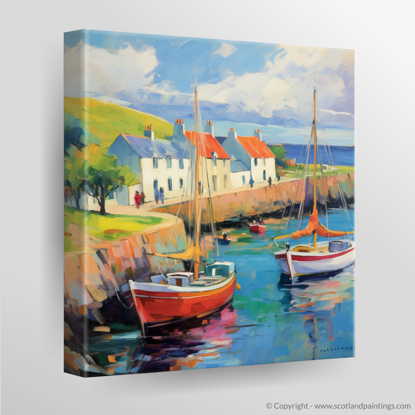 Fauvist Fervour at Portmahomack Harbour