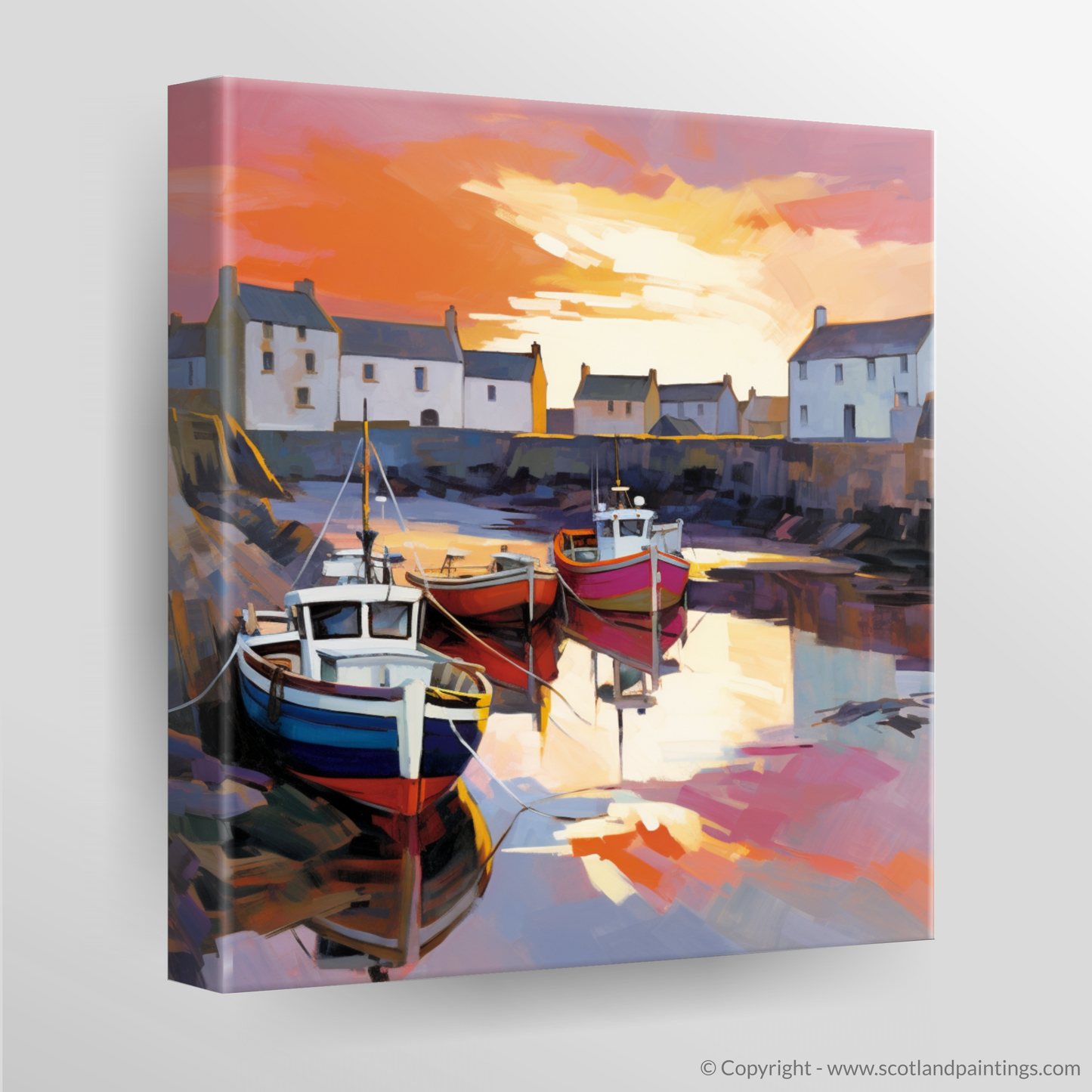 Portsoy Harbour Sunset Serenade