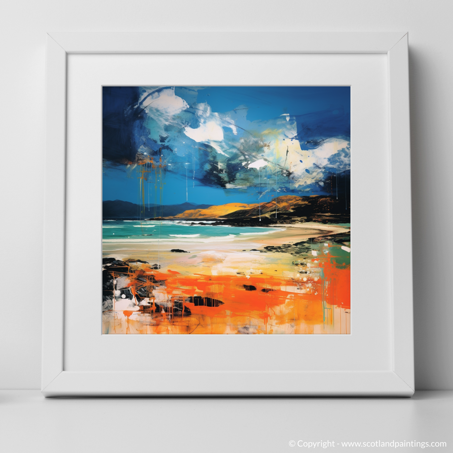 Storm's Embrace over Traigh Mhor: A Pop Art Homage