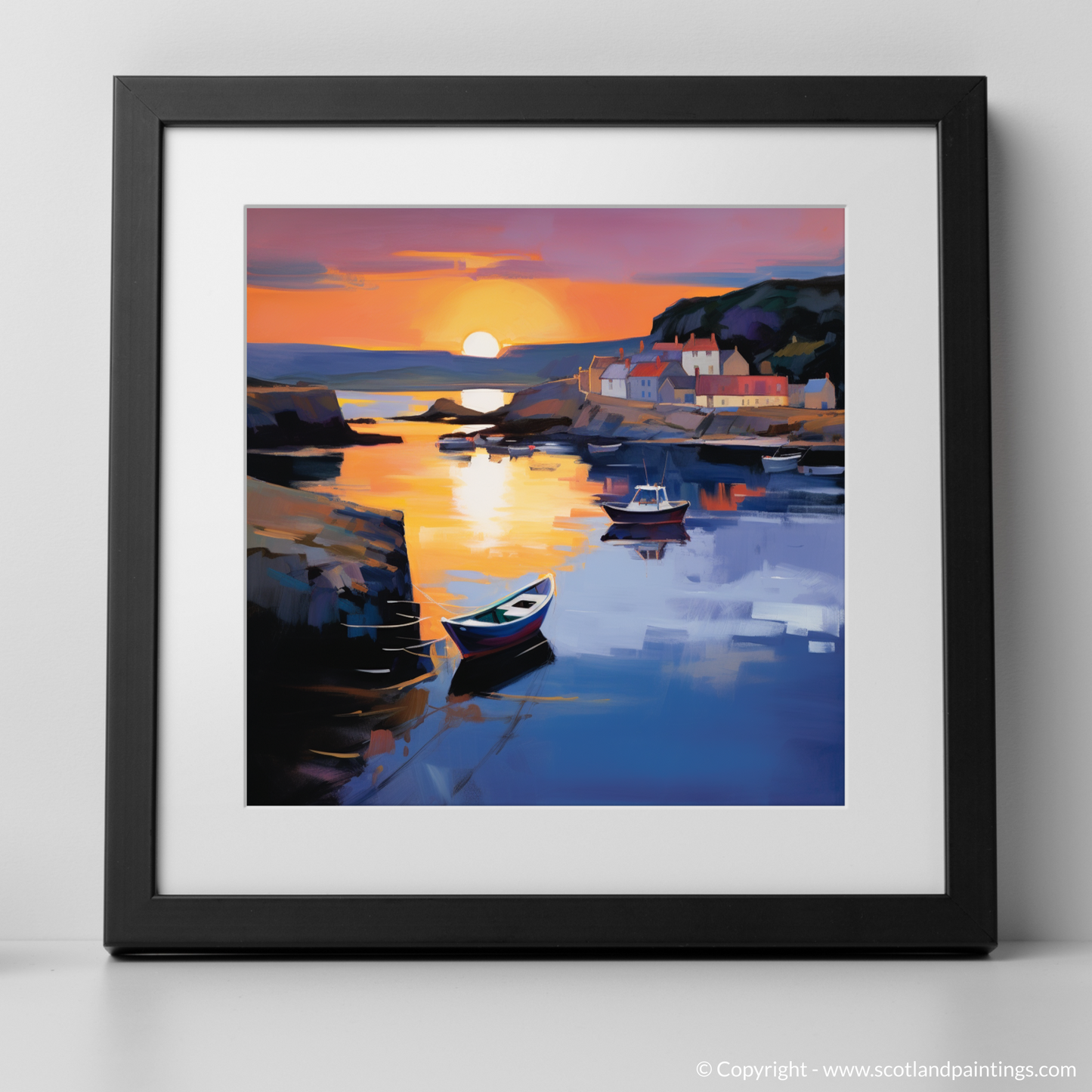 Dusk at Coldingham Bay: A Color Field Tribute