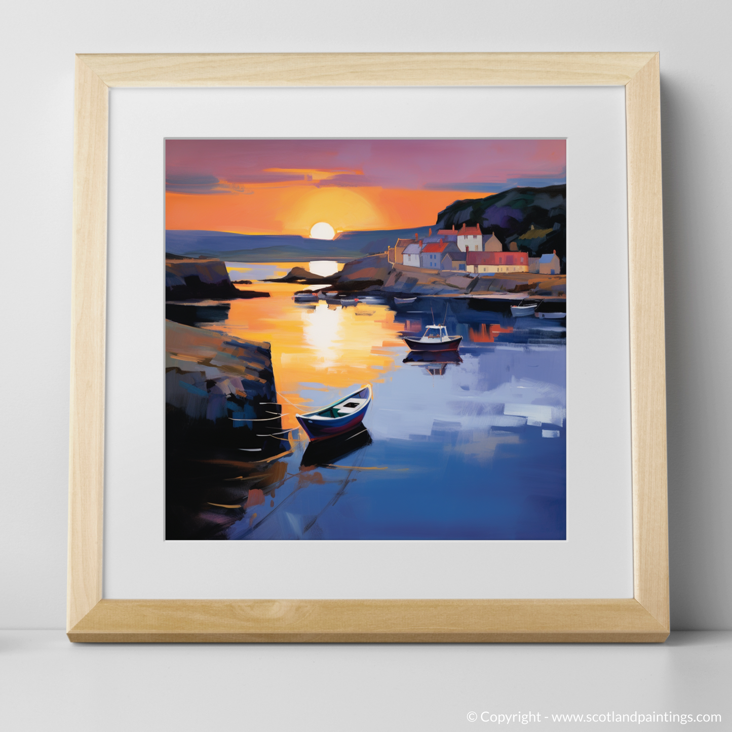 Dusk at Coldingham Bay: A Color Field Tribute