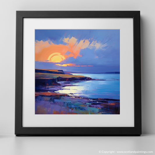 Dusk Delight at Coldingham Bay - A Color Field Escape