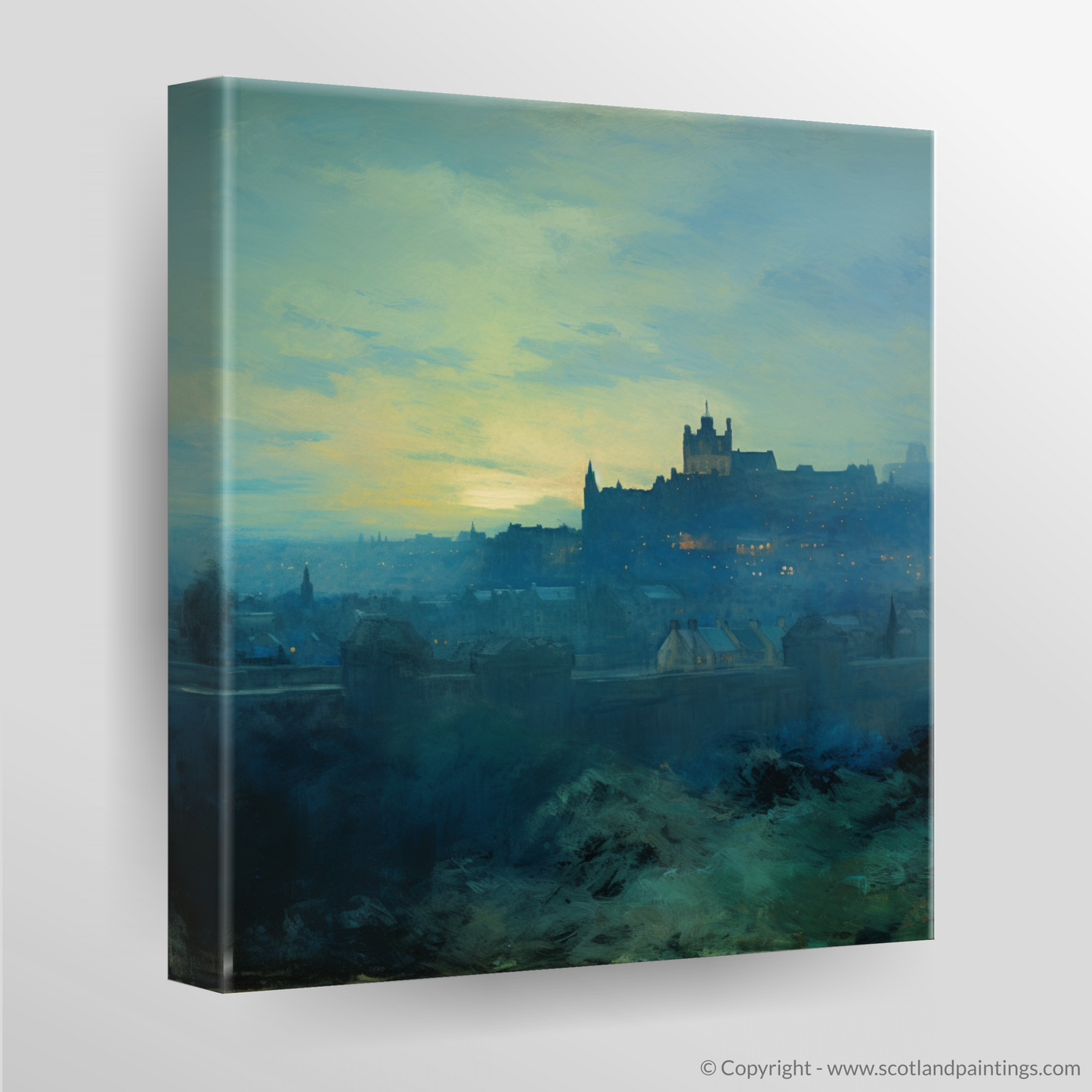 Edinburgh Dusk: An Impressionist Embrace