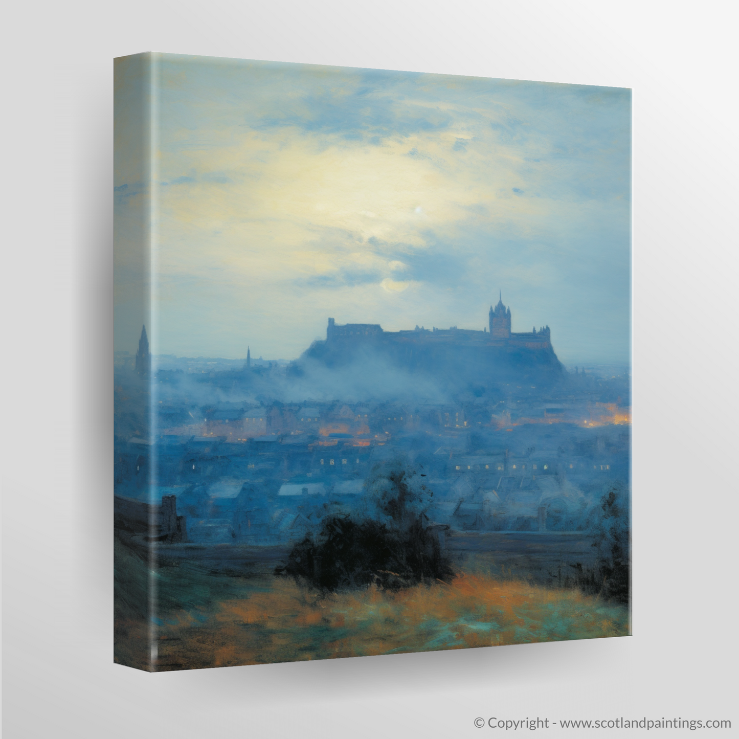 Edinburgh Twilight: An Impressionist Ode to the Scottish Capital