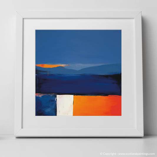 Calgary Bay at Dusk: An Abstract Expressionist Ode to Scottish Shores