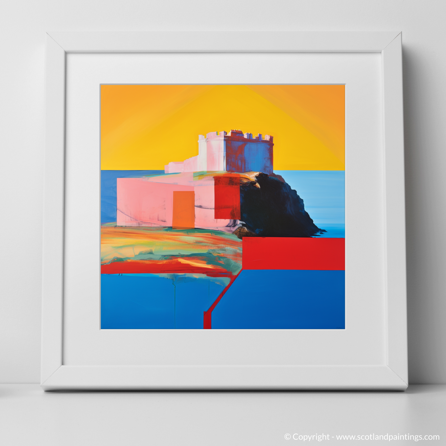 Tantallon Castle Reimagined: A Colour Field Ode to Scottish Majesty