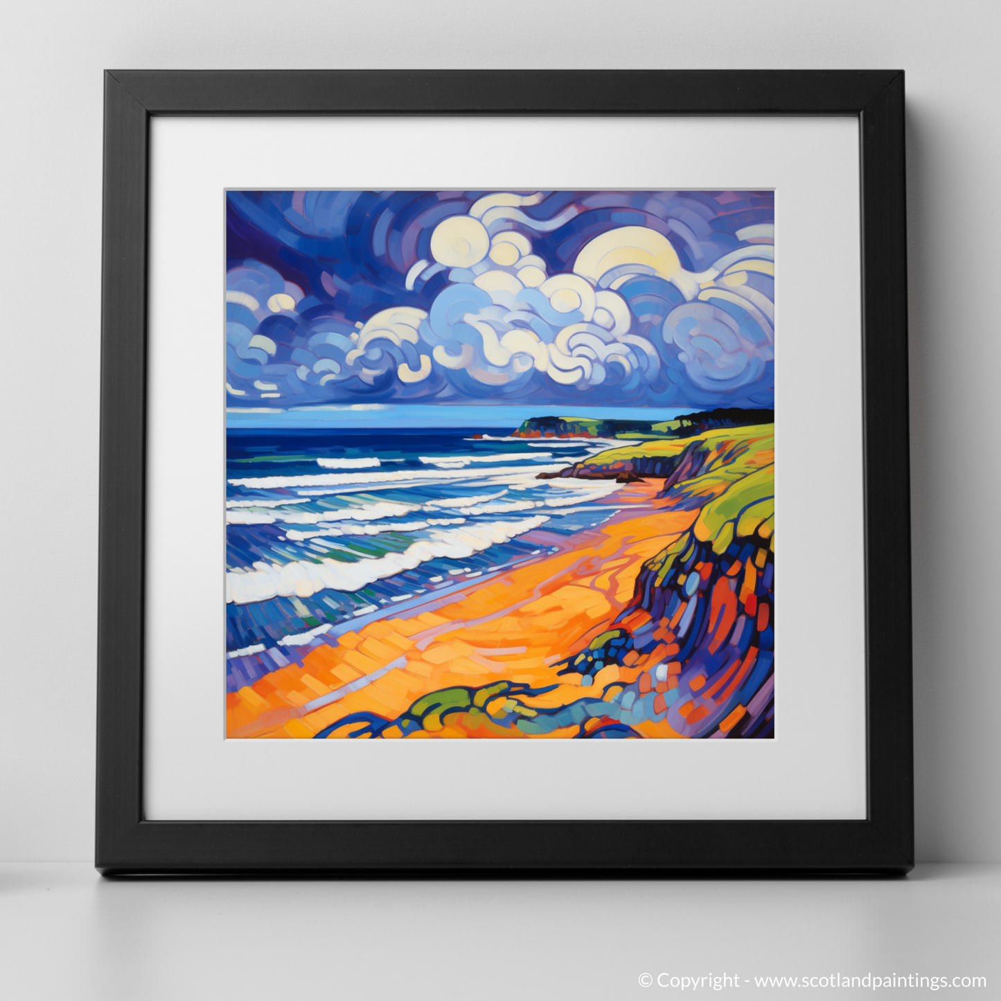 Storm's Embrace: Fauvist Fury at Lunan Bay