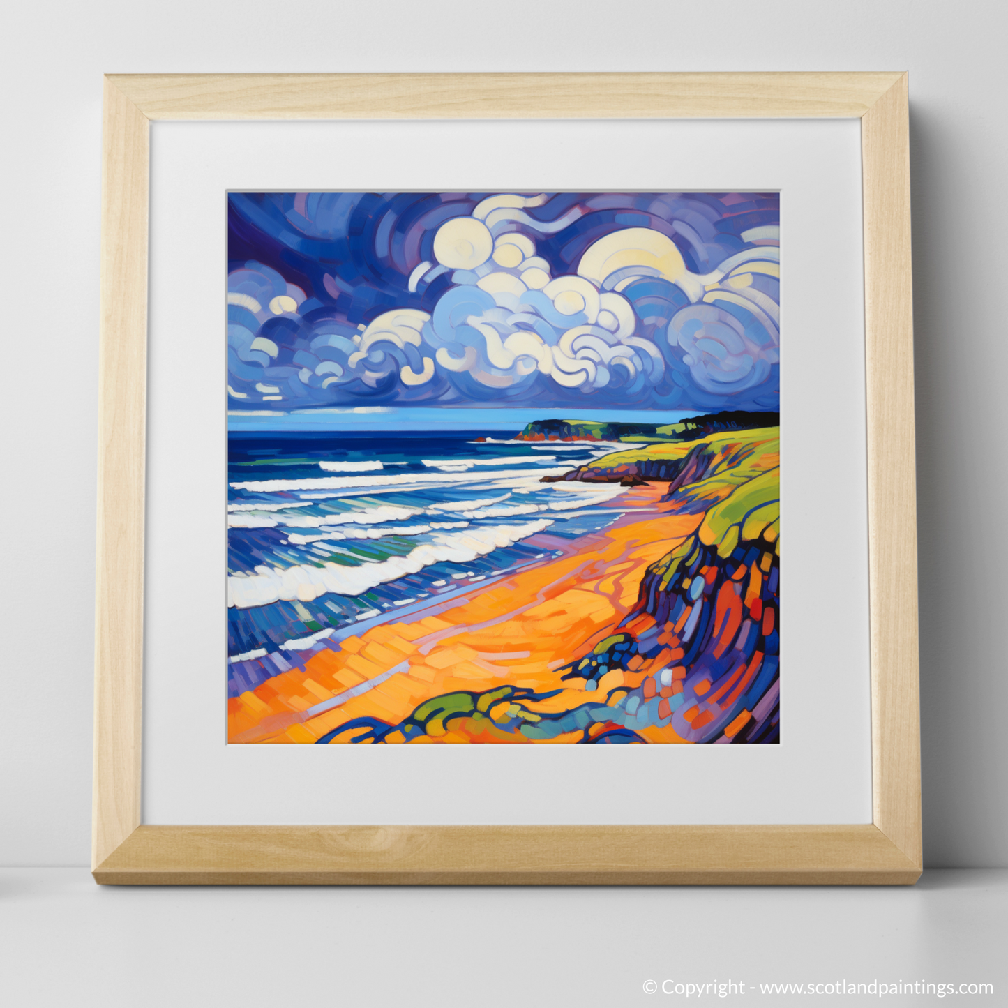 Storm's Embrace: Fauvist Fury at Lunan Bay