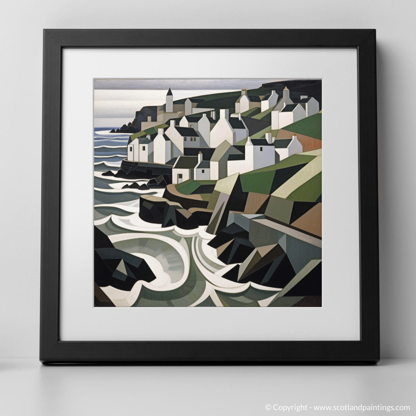 Pennan Reimagined: A Cubist Ode to Scottish Charm