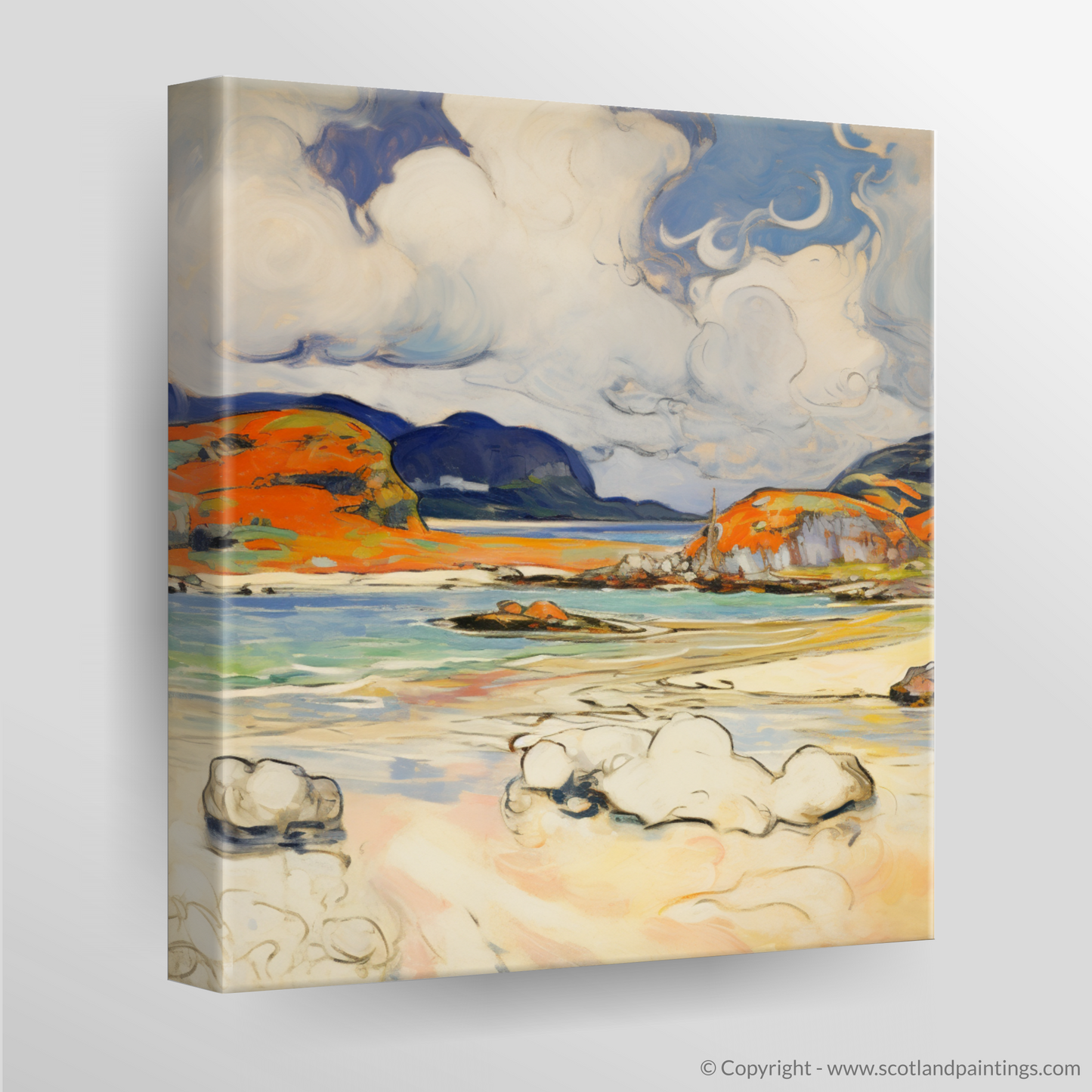 Stormy Elegance: Fauvist Interpretation of Morar's Silver Sands