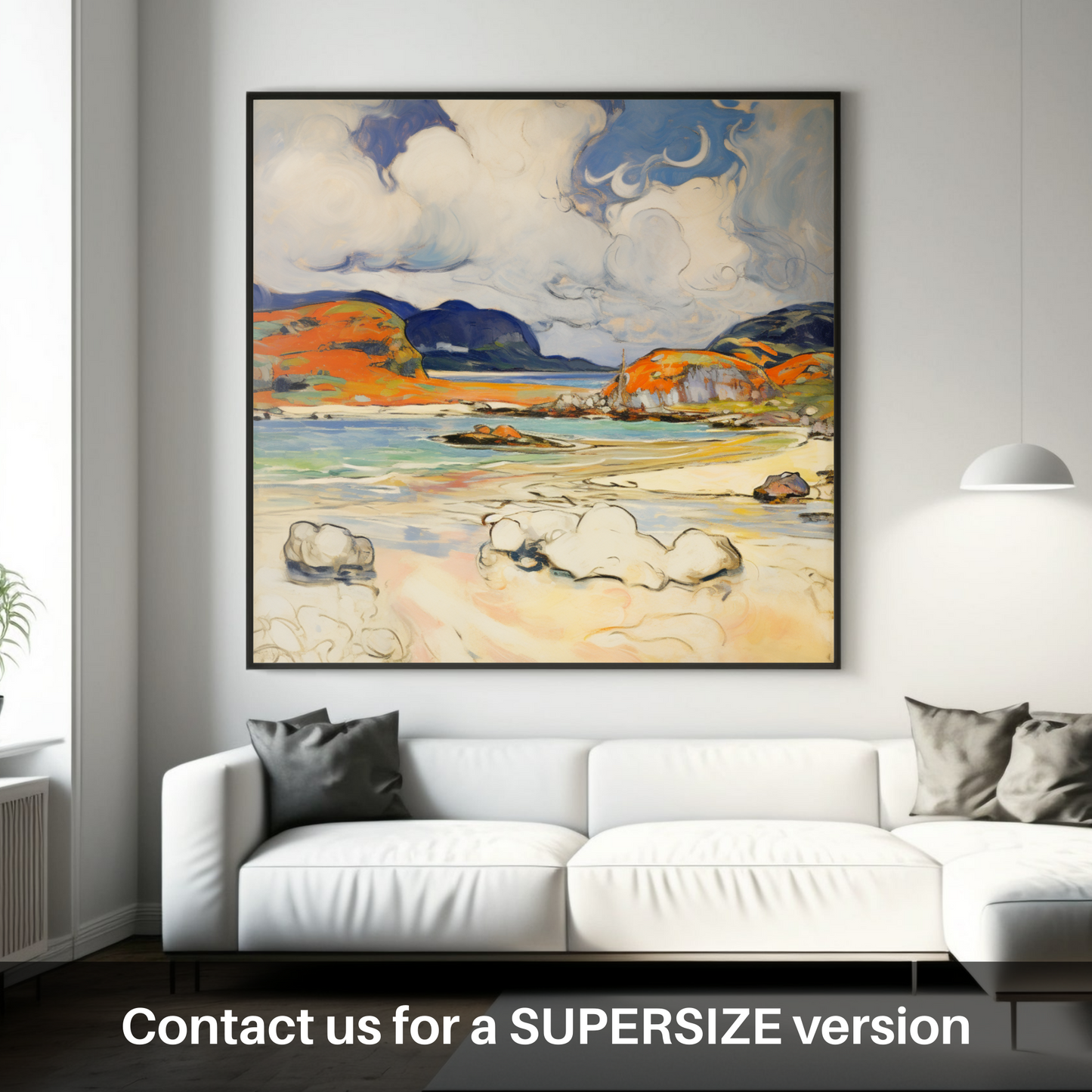 Stormy Elegance: Fauvist Interpretation of Morar's Silver Sands