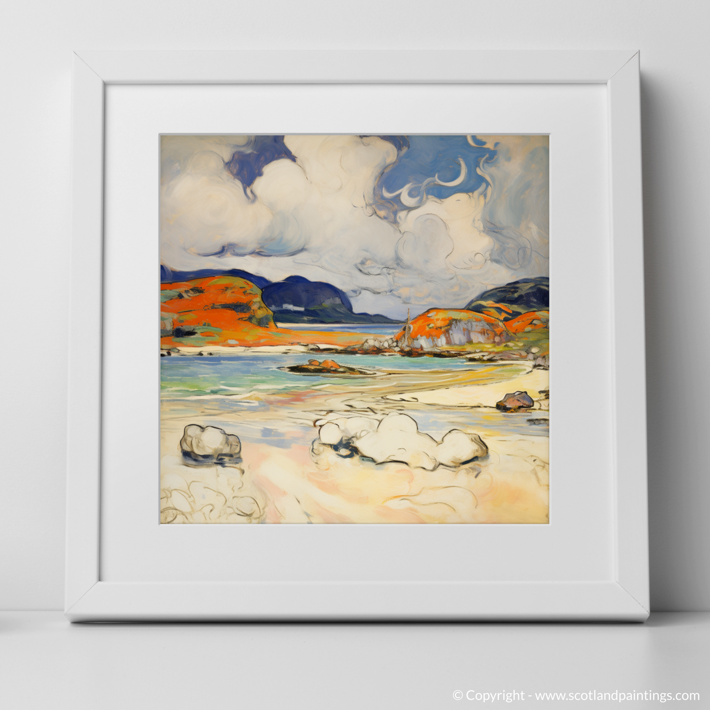 Stormy Elegance: Fauvist Interpretation of Morar's Silver Sands