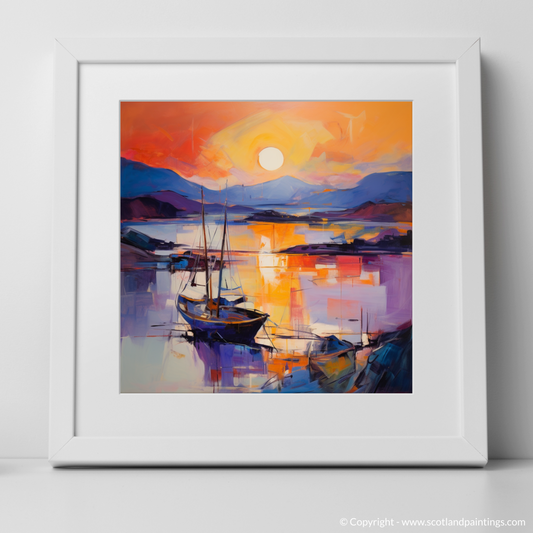 Lybster Harbour at Dusk: An Abstract Expressionist Ode to Scottish Shores