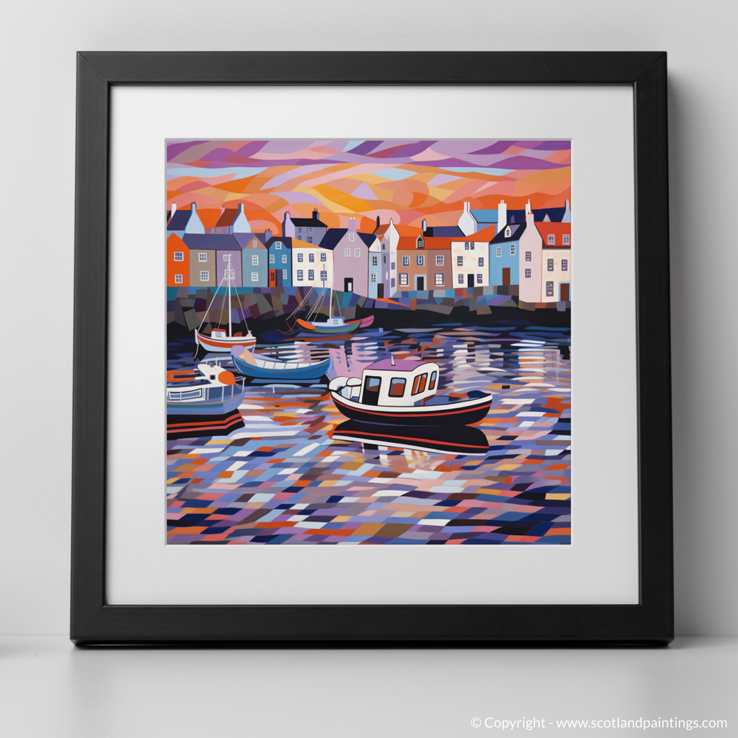 Dusk at Pittenweem Harbour: An Abstract Reverie