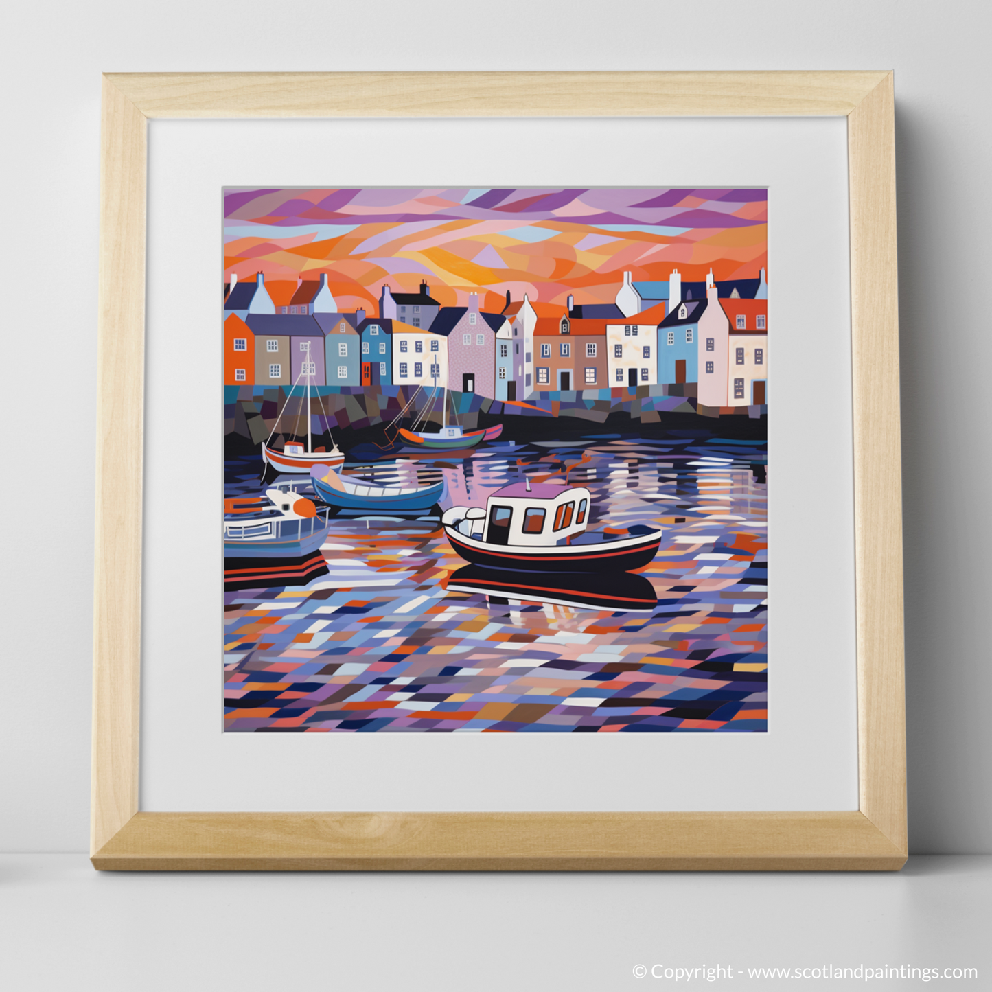 Dusk at Pittenweem Harbour: An Abstract Reverie