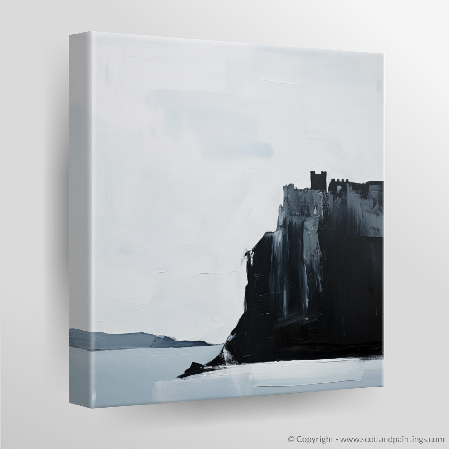 Minimalist Majesty: Dunnottar Castle on the Cliff